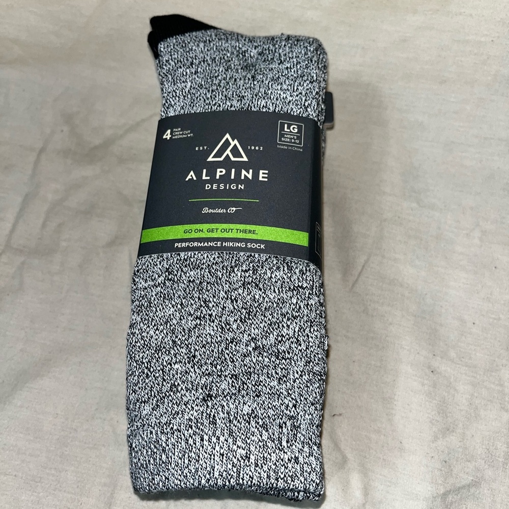 Alpine Design 4 Pair Men’s Large